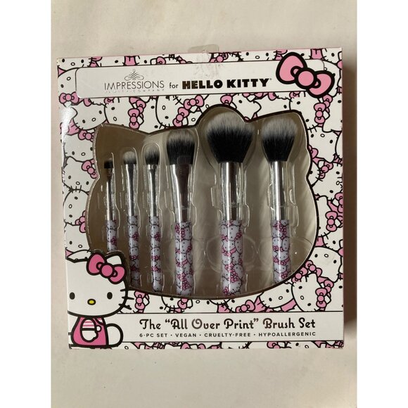Hello Kitty Brush Set's Impressions  X 4 Limited Edition New With Box - Picture 3 of 9